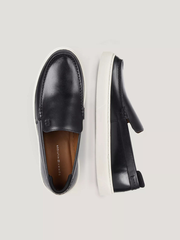 Tommy Hilfiger TH Logo Leather Loafer Sneaker