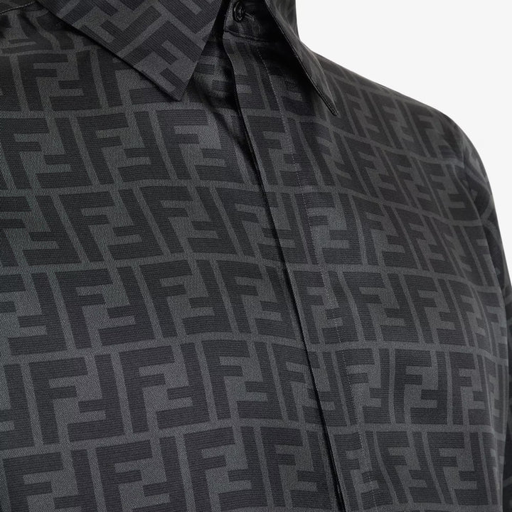 Fendi  Shirt Gray silk shirt