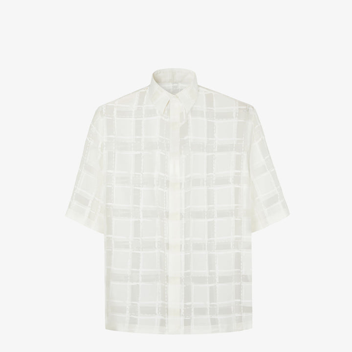 Fendi White organza shirt