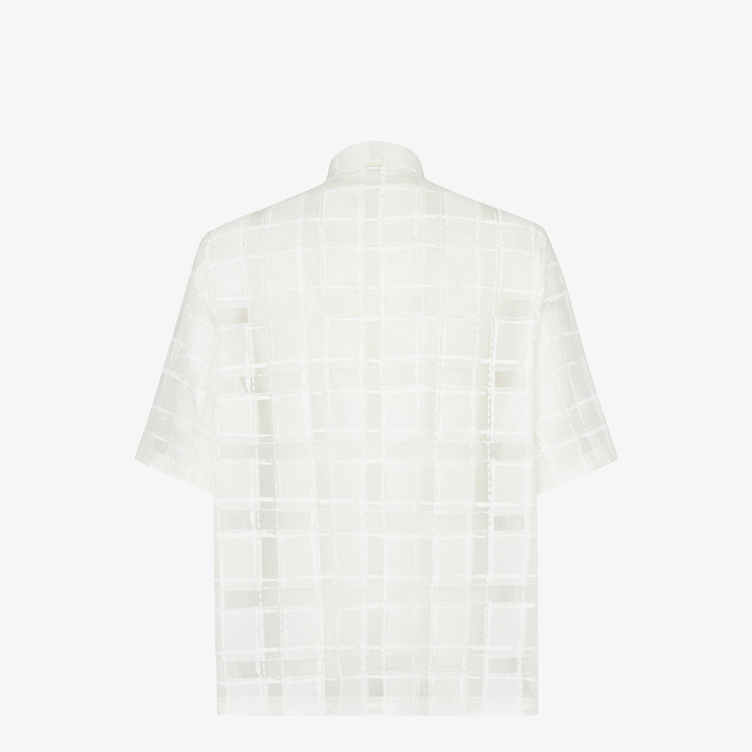 Fendi White organza shirt