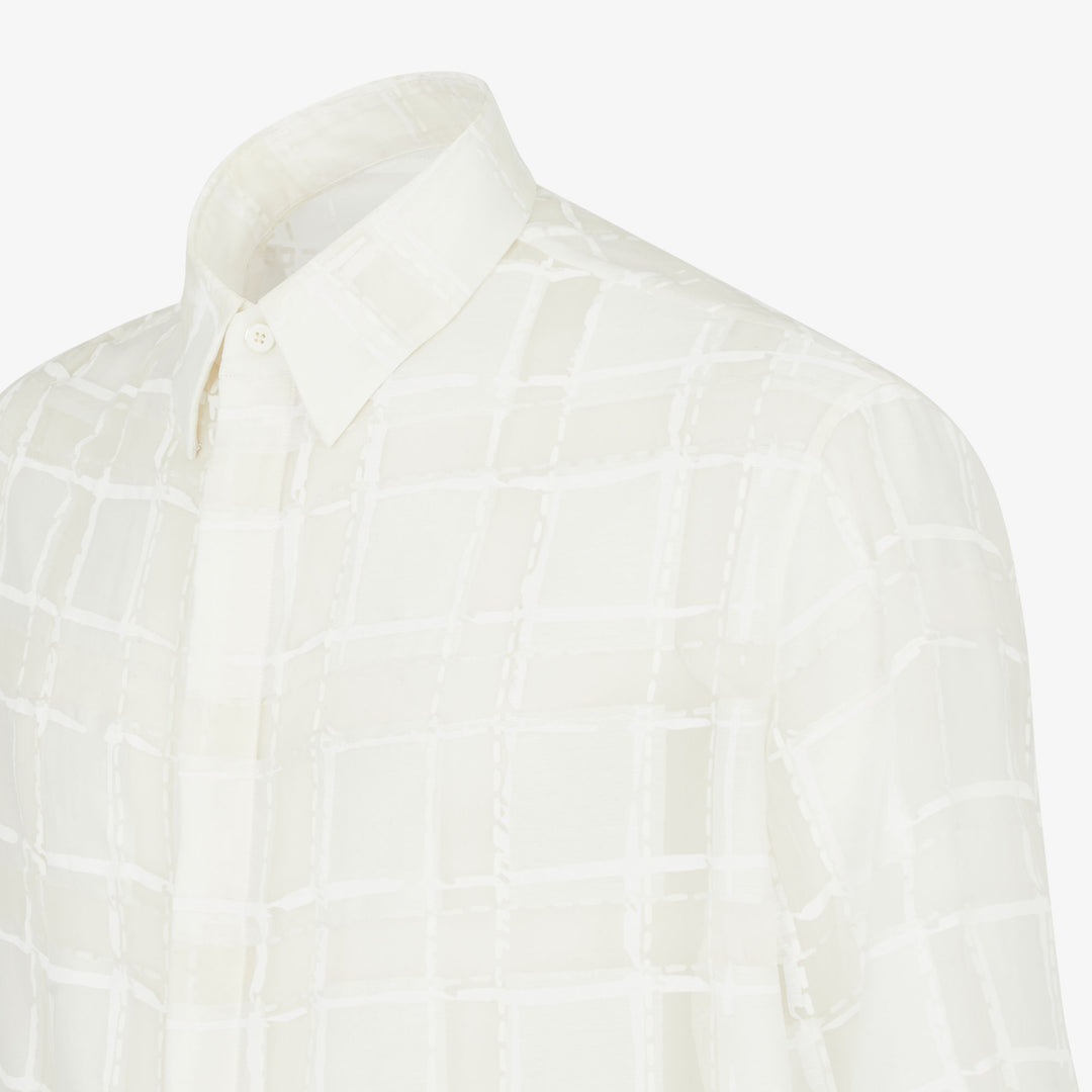 Fendi White organza shirt