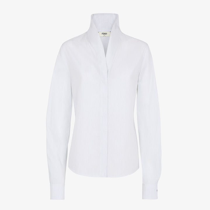 Fendi White cotton striped shirt