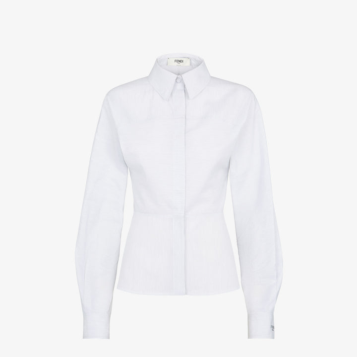 Fendi White cotton striped shirt
