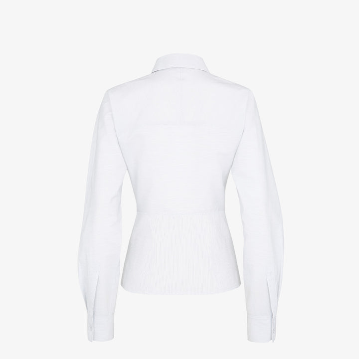 Fendi White cotton striped shirt