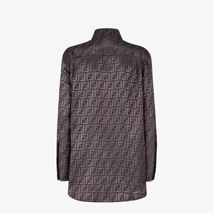 Fendi Dark purple FF silk shirt