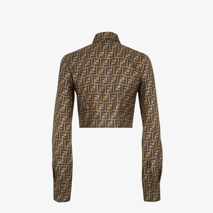 Fendi Brown FF twill top