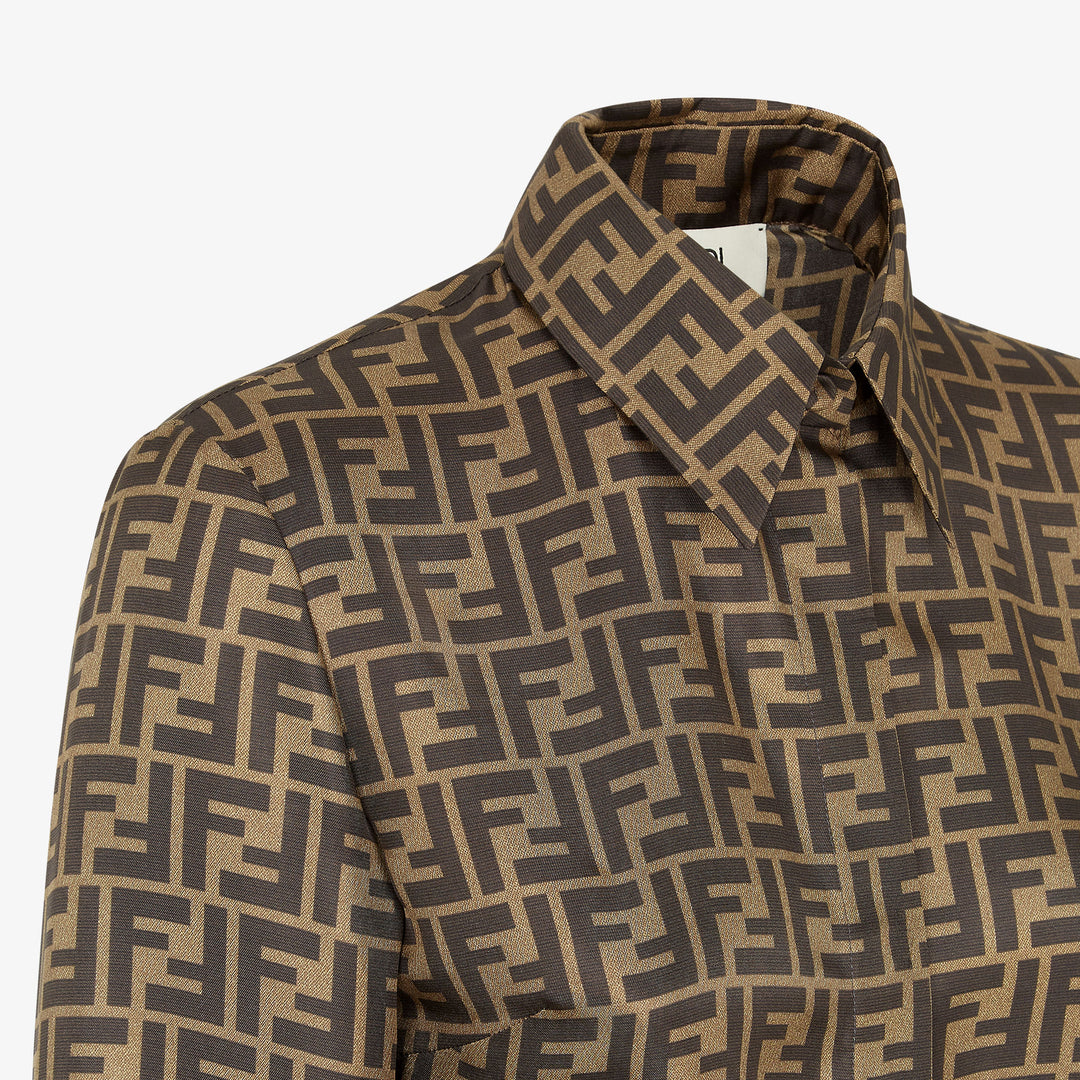 Fendi Brown FF twill top