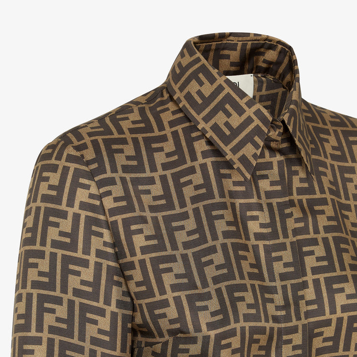 Fendi Brown FF twill top