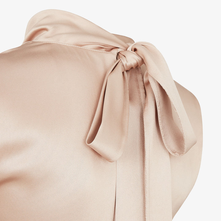 Fendi Champagne-colored silk top