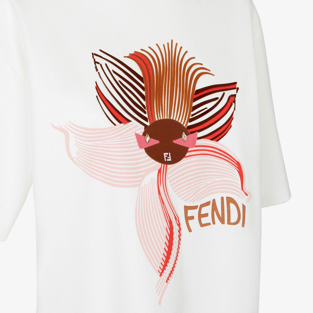 Fendi Lunar New Year white jersey T-shirt