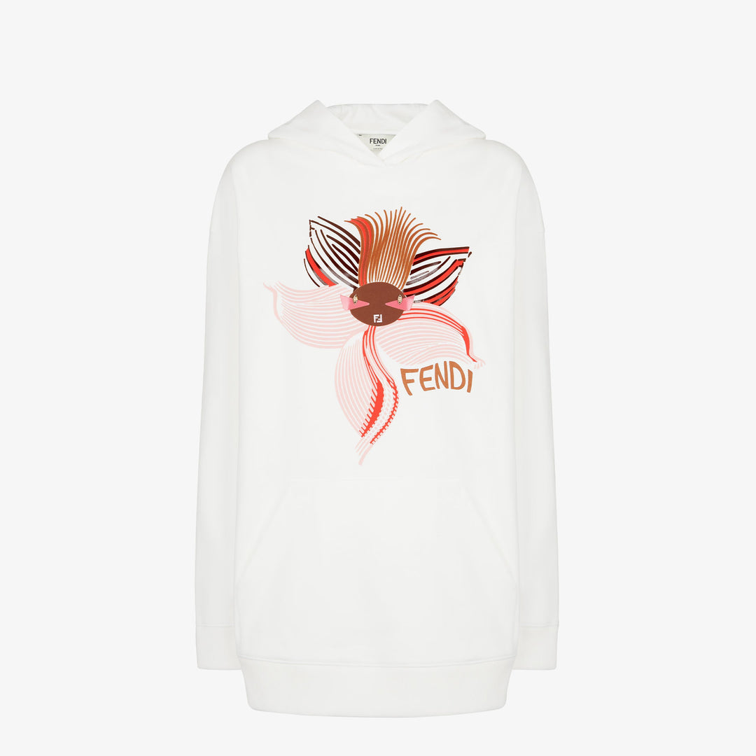 Fendi Lunar New Year white jersey sweatshirt