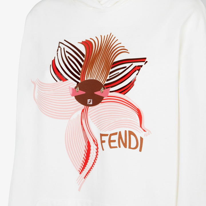 Fendi Lunar New Year white jersey sweatshirt