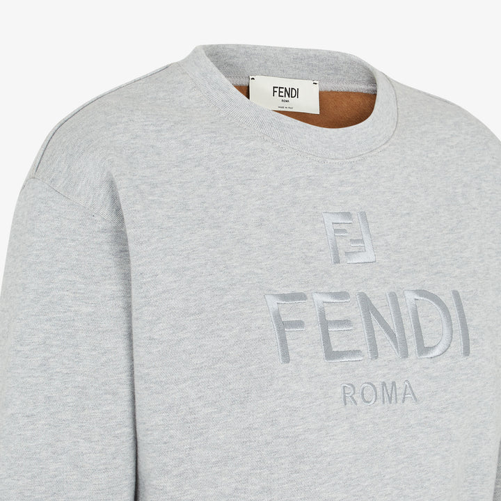 Fendi Gray jersey sweatshirt