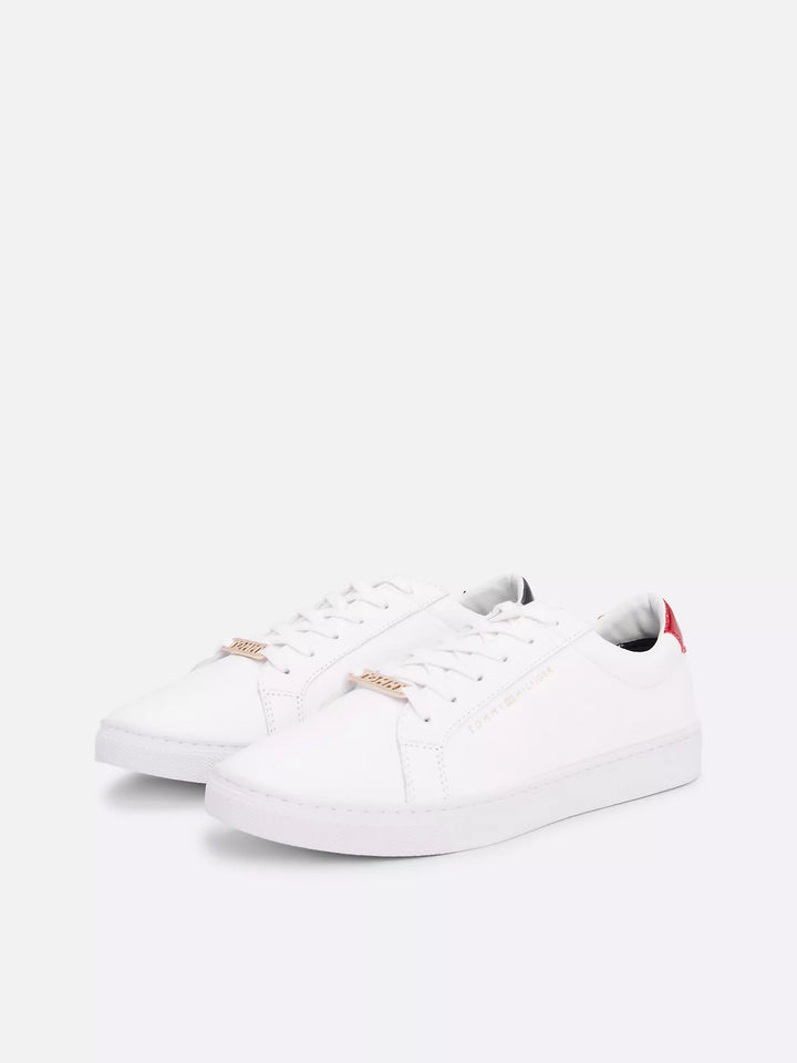 Tommy Hilfiger Solid Leather Sneaker