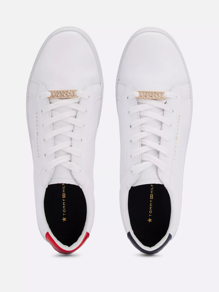 Tommy Hilfiger Solid Leather Sneaker