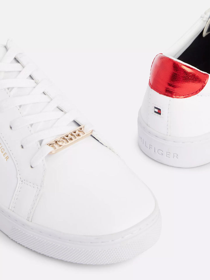 Tommy Hilfiger Solid Leather Sneaker