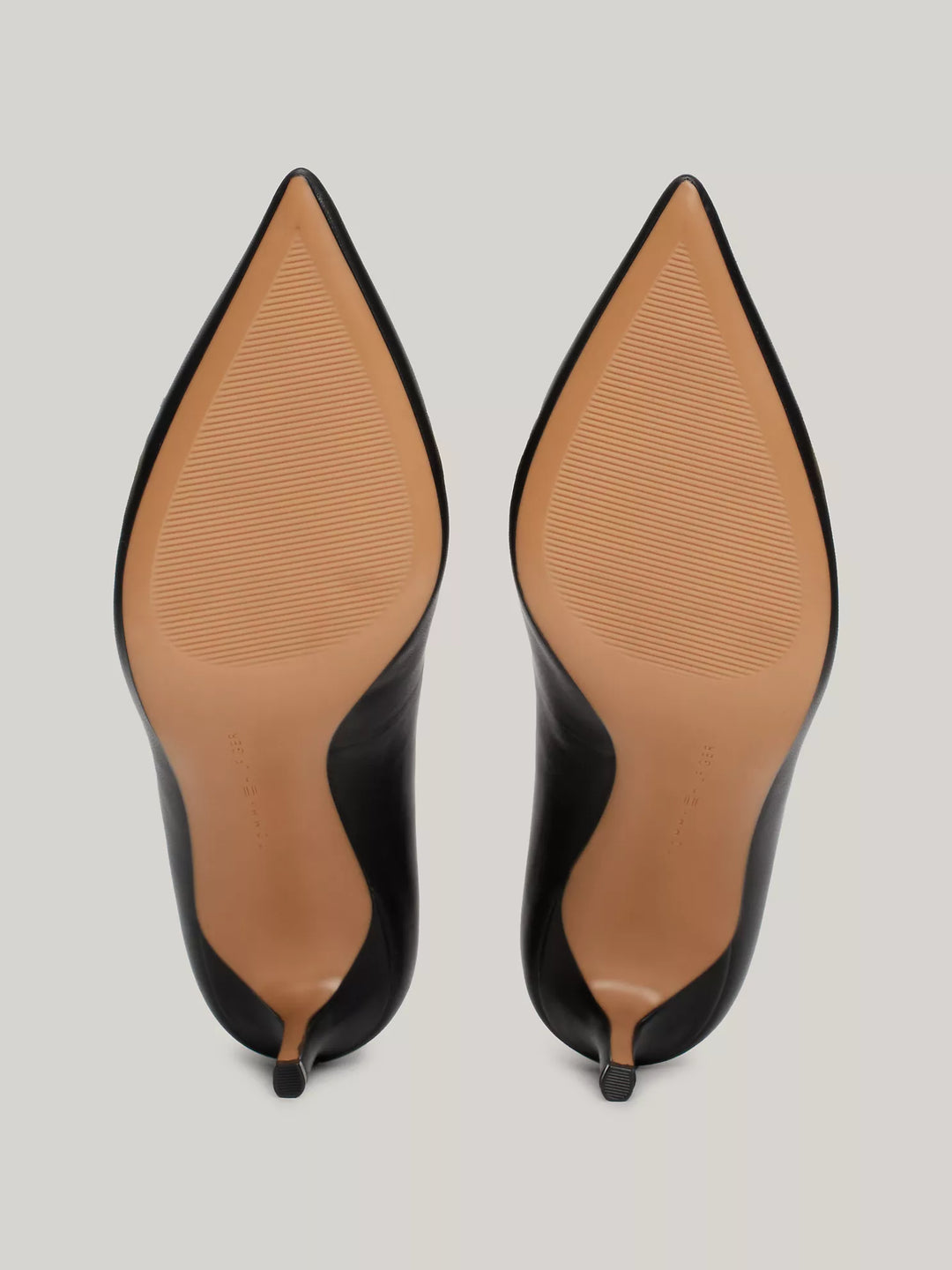 Tommy Hilfiger Monogram Pointed Toe Leather Heel