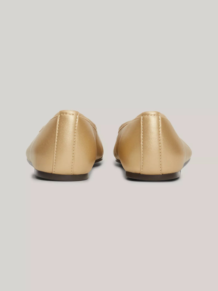 Tommy Hilfiger TH Logo Luxe Leather Ballet Flat