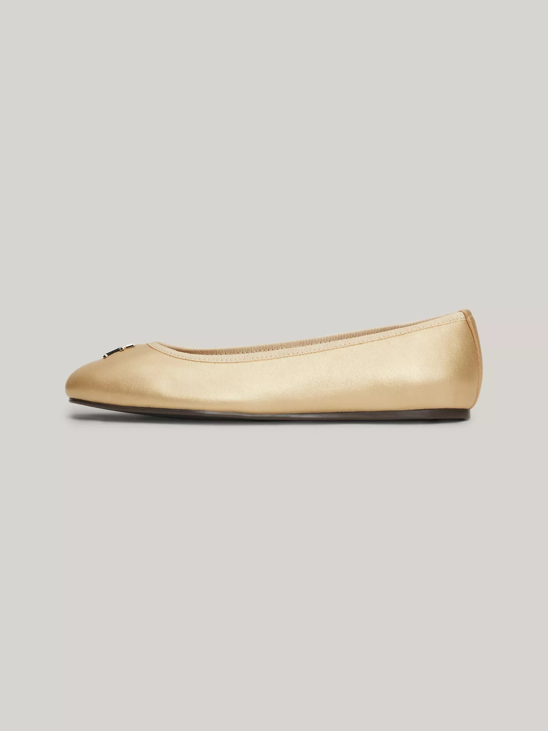 Tommy Hilfiger TH Logo Luxe Leather Ballet Flat