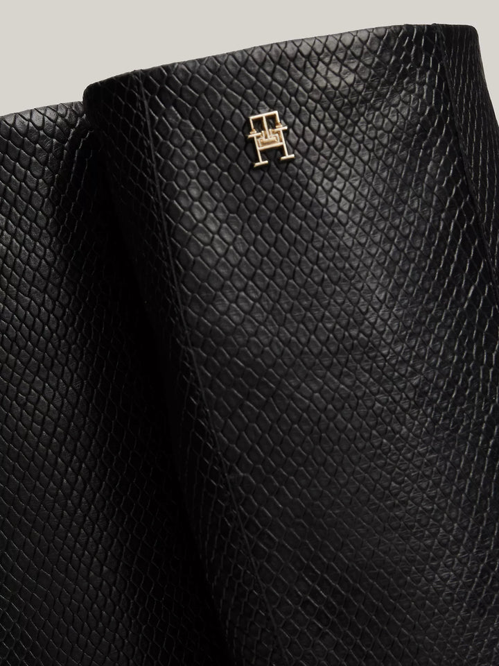 Tommy Hilfiger Snake Embossed Leather Cowboy Boot