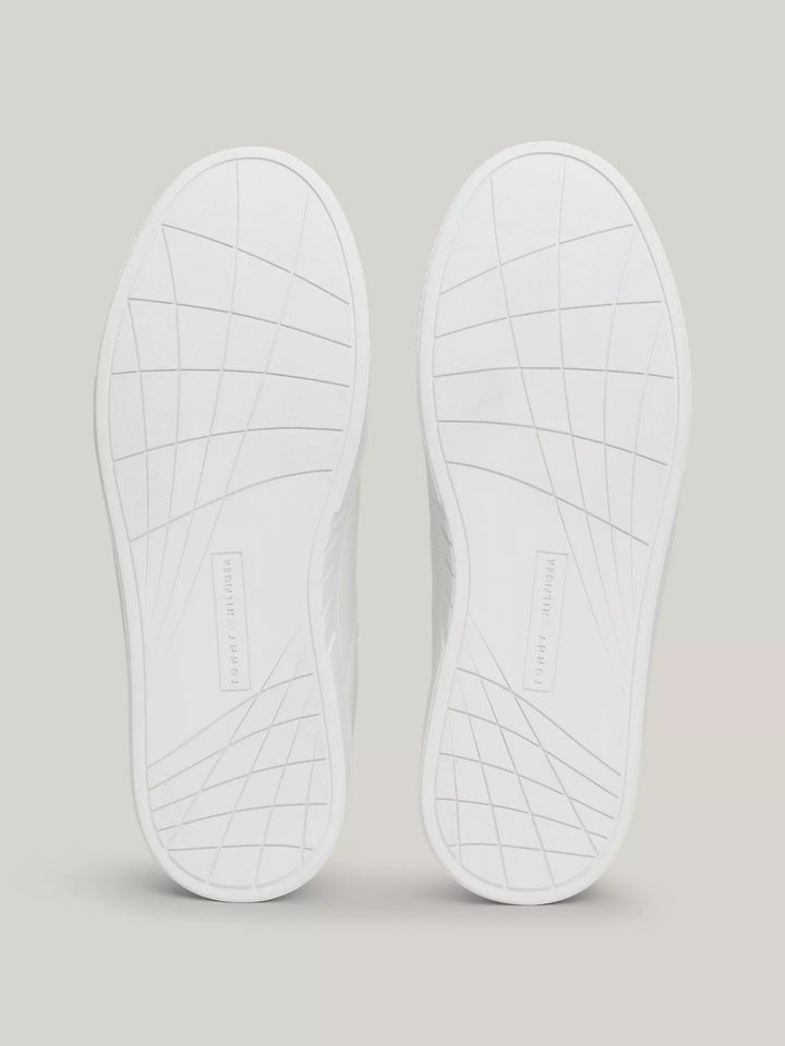 Tommy Hilfiger Signature Stripe Leather Court Sneaker