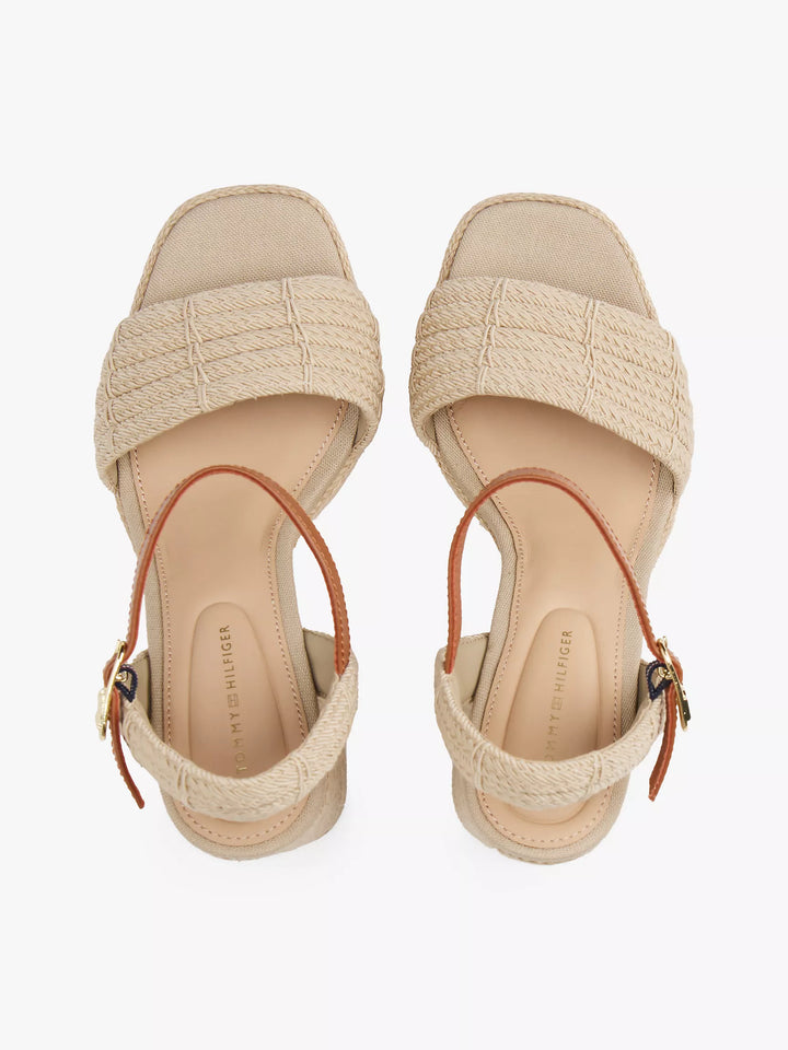 Tommy Hilfiger Jute-Trim Block-Heel Platform Sandal