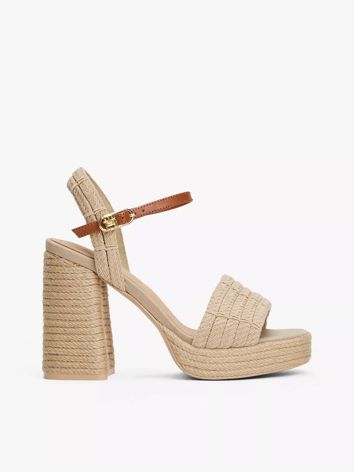 Tommy Hilfiger Jute-Trim Block-Heel Platform Sandal
