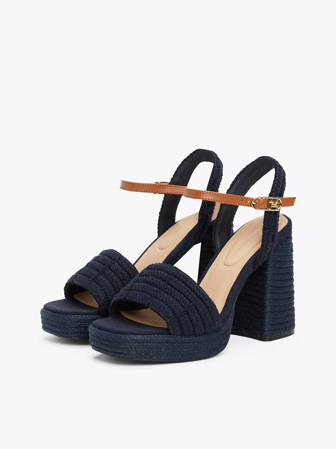 Tommy Hilfiger Jute-Trim Block-Heel Platform Sandal