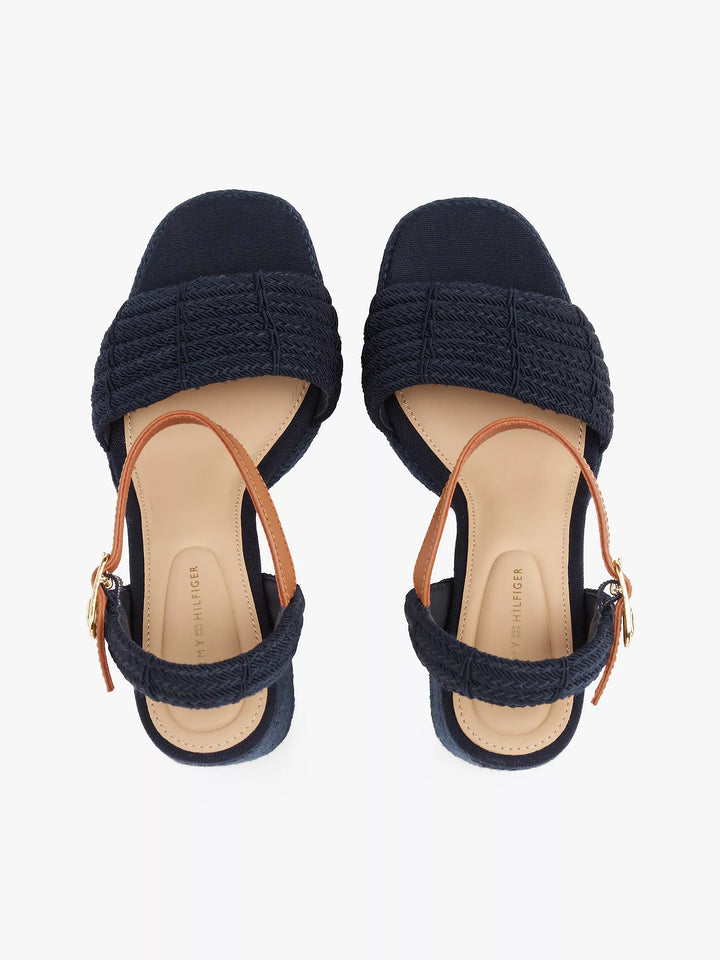 Tommy Hilfiger Jute-Trim Block-Heel Platform Sandal