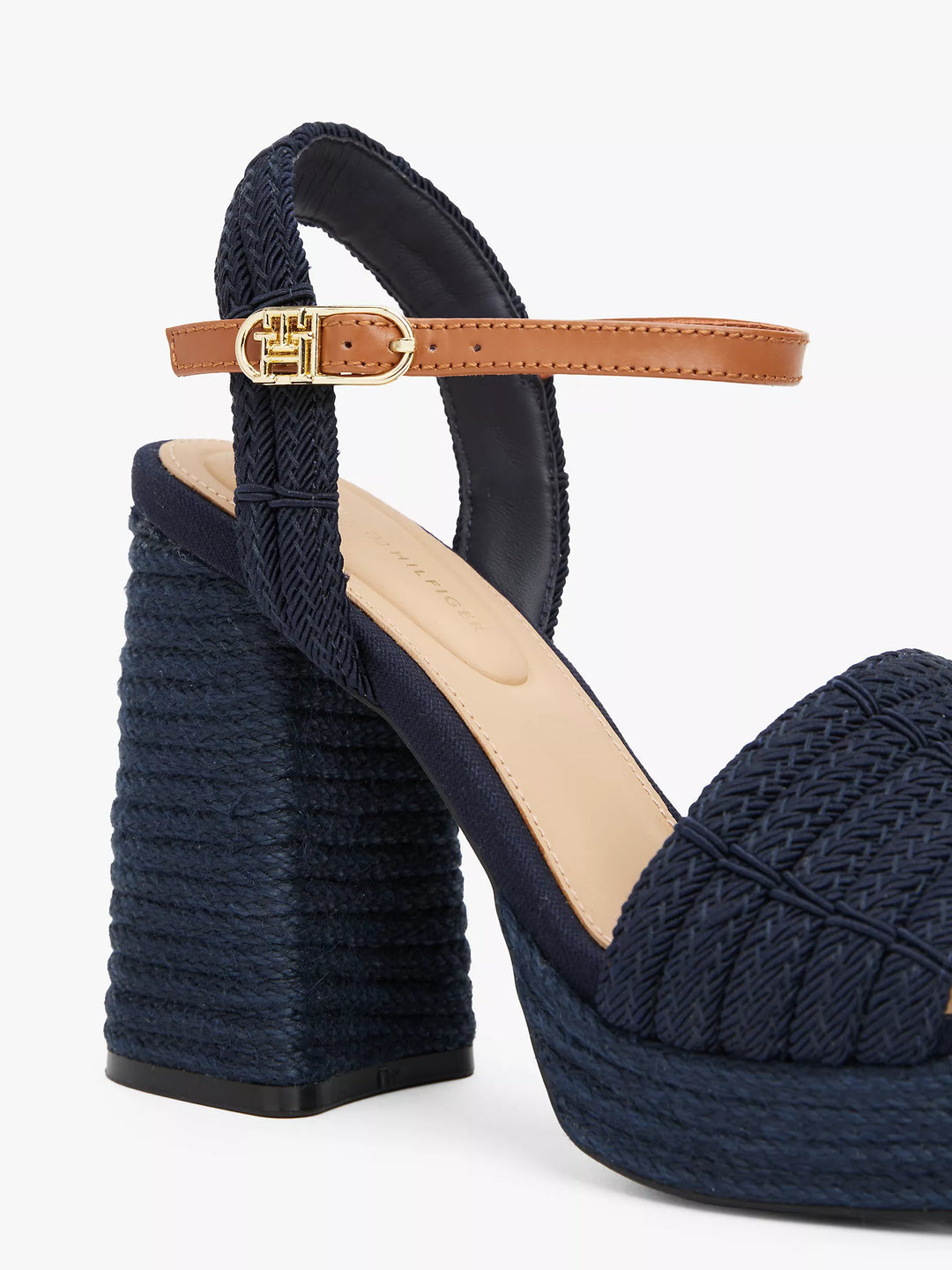 Tommy Hilfiger Jute-Trim Block-Heel Platform Sandal