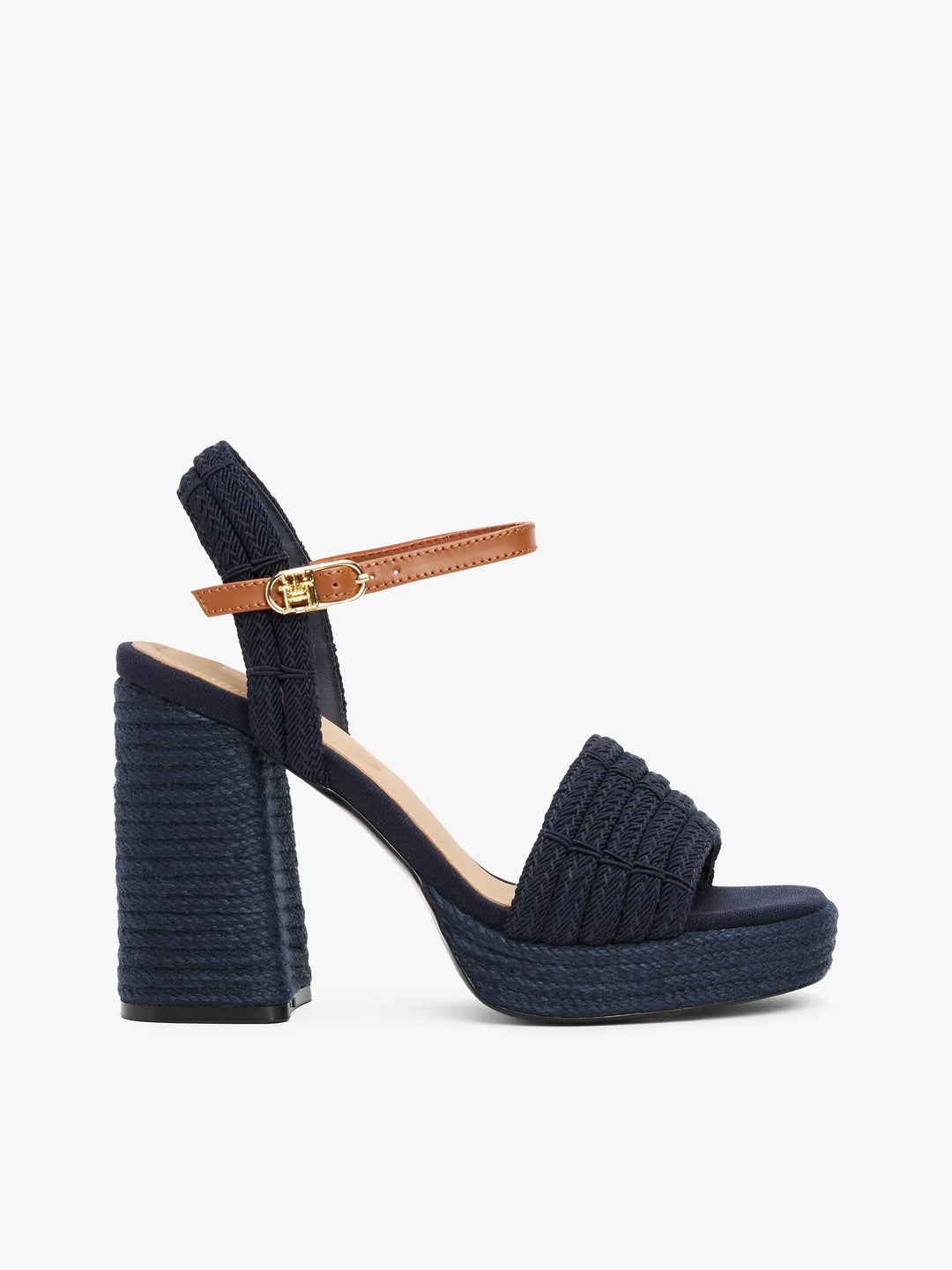 Tommy Hilfiger Jute-Trim Block-Heel Platform Sandal