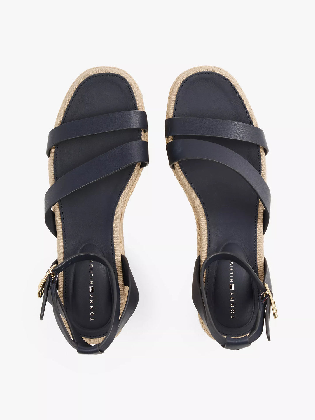 Tommy Hilfiger Leather-Strap Platform Espadrille