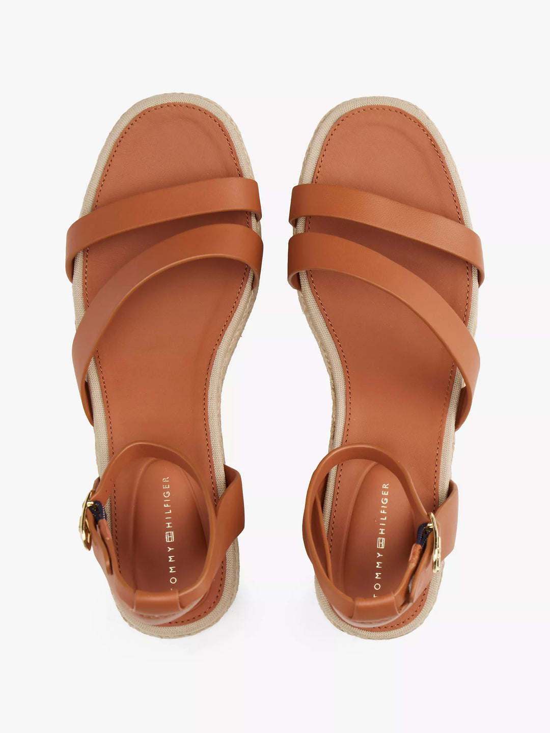 Tommy Hilfiger Leather-Strap Platform Espadrille