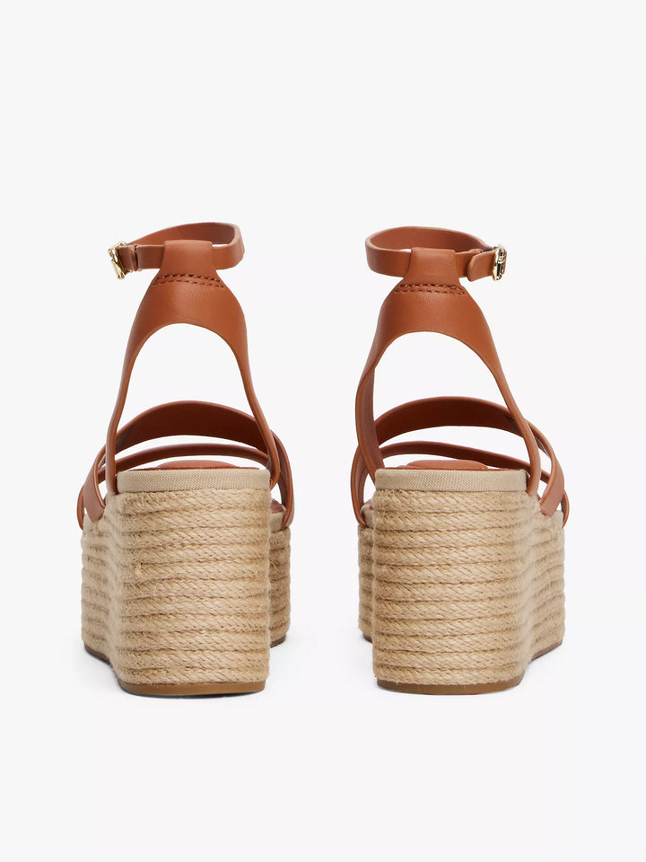 Tommy Hilfiger Leather-Strap Platform Espadrille