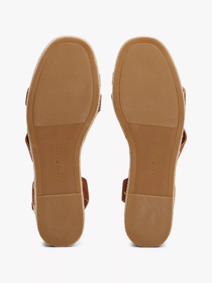 Tommy Hilfiger Leather-Strap Platform Espadrille