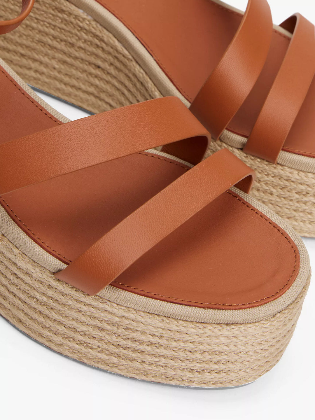 Tommy Hilfiger Leather-Strap Platform Espadrille