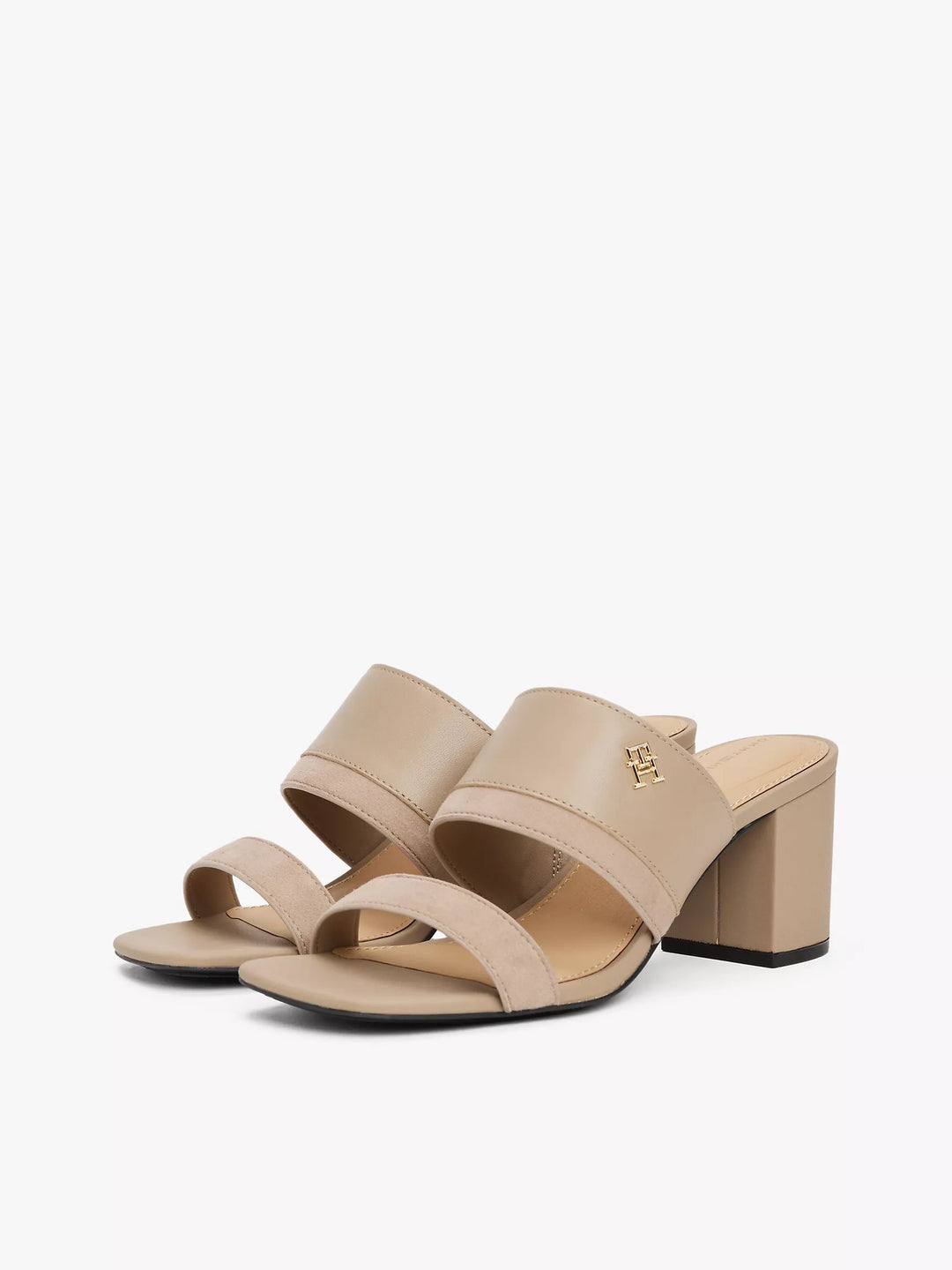 Tommy Hilfiger Block-Heel Leather Sandal