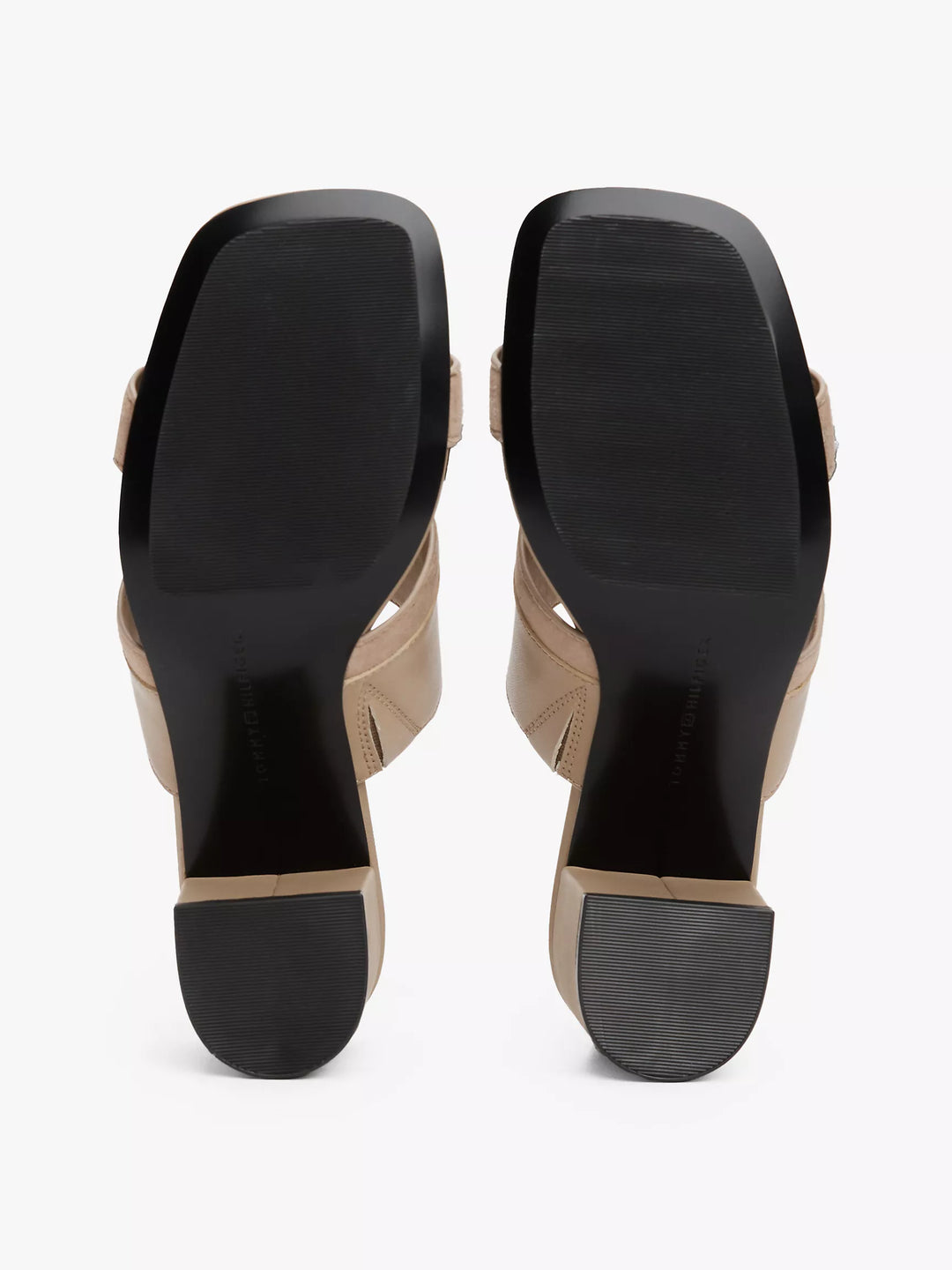Tommy Hilfiger Block-Heel Leather Sandal