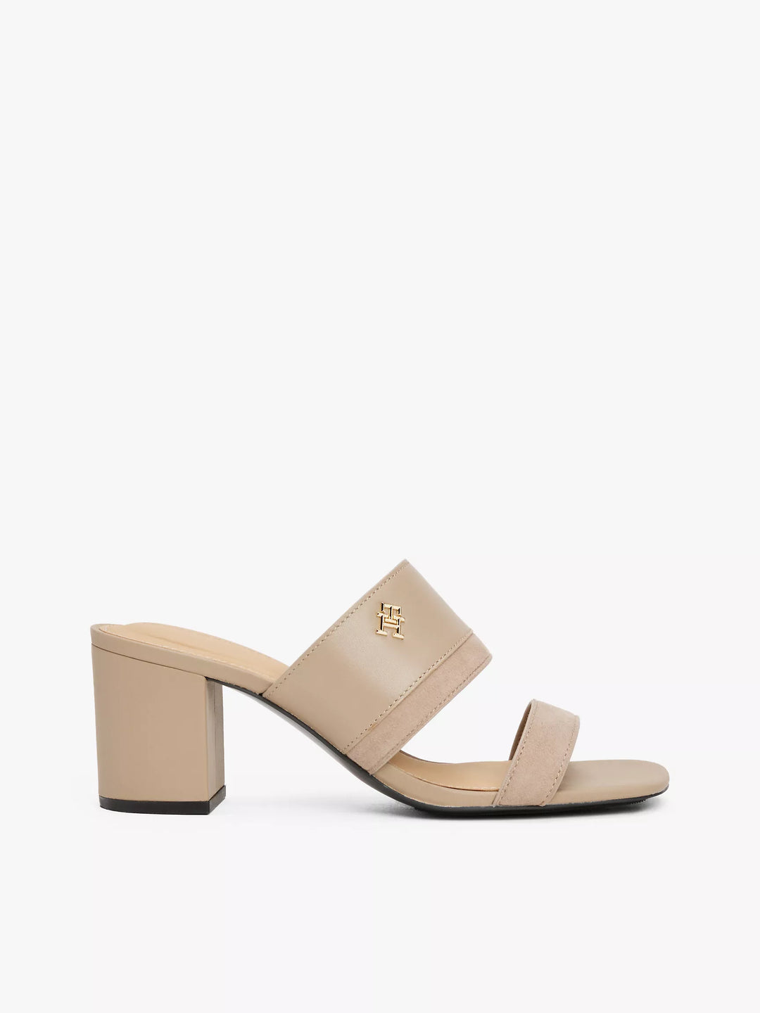 Tommy Hilfiger Block-Heel Leather Sandal