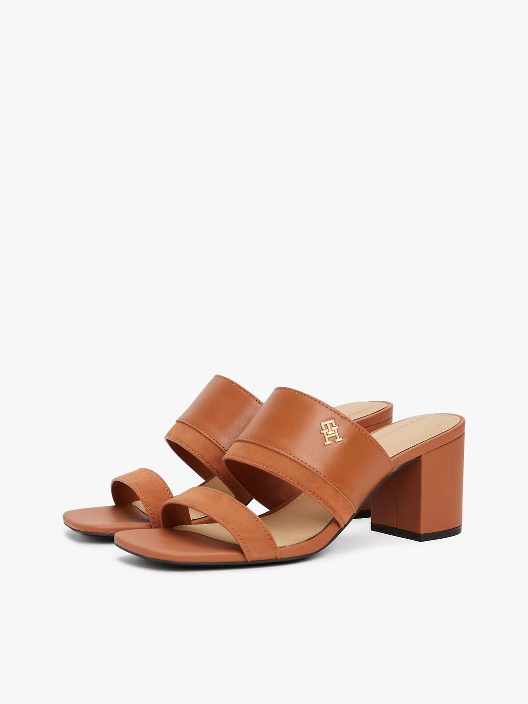 Tommy Hilfiger Block-Heel Leather Sandal