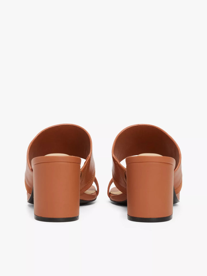 Tommy Hilfiger Block-Heel Leather Sandal
