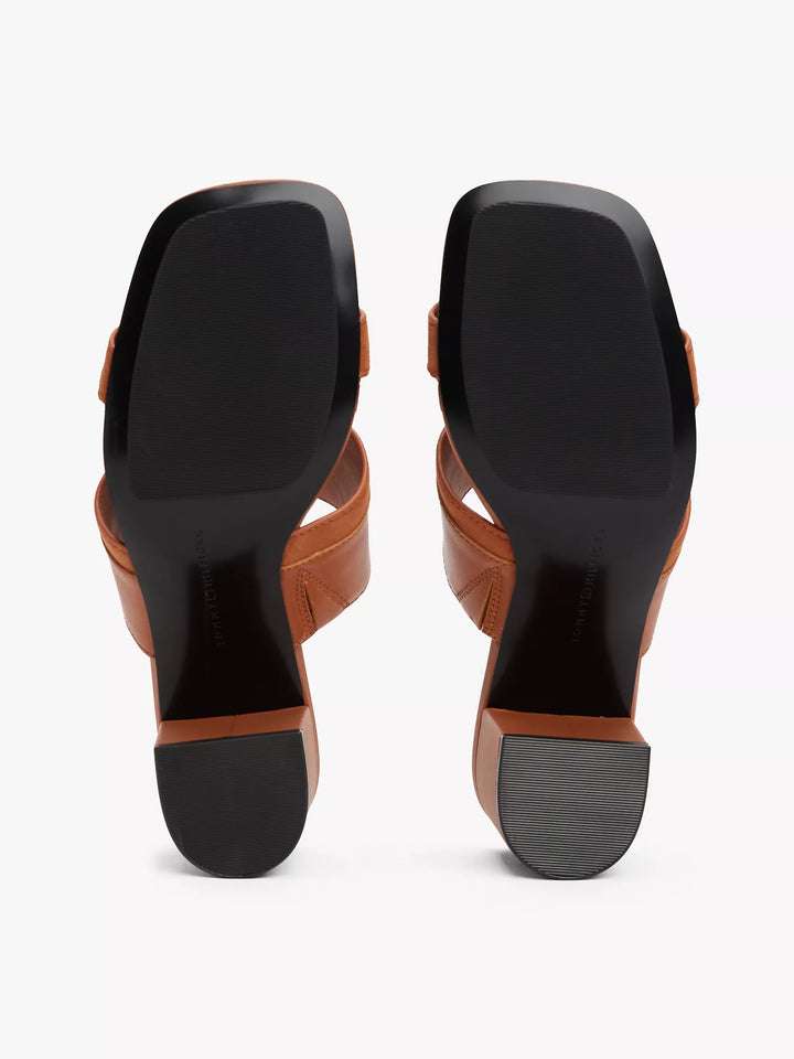 Tommy Hilfiger Block-Heel Leather Sandal