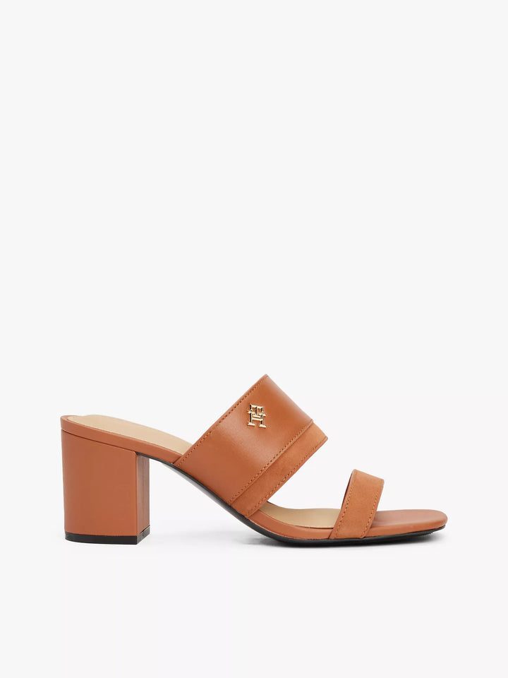 Tommy Hilfiger Block-Heel Leather Sandal