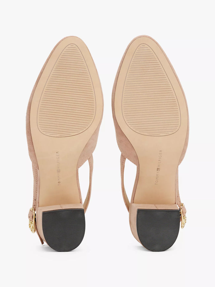 Tommy Hilfiger Suede Block-Heel Slingback