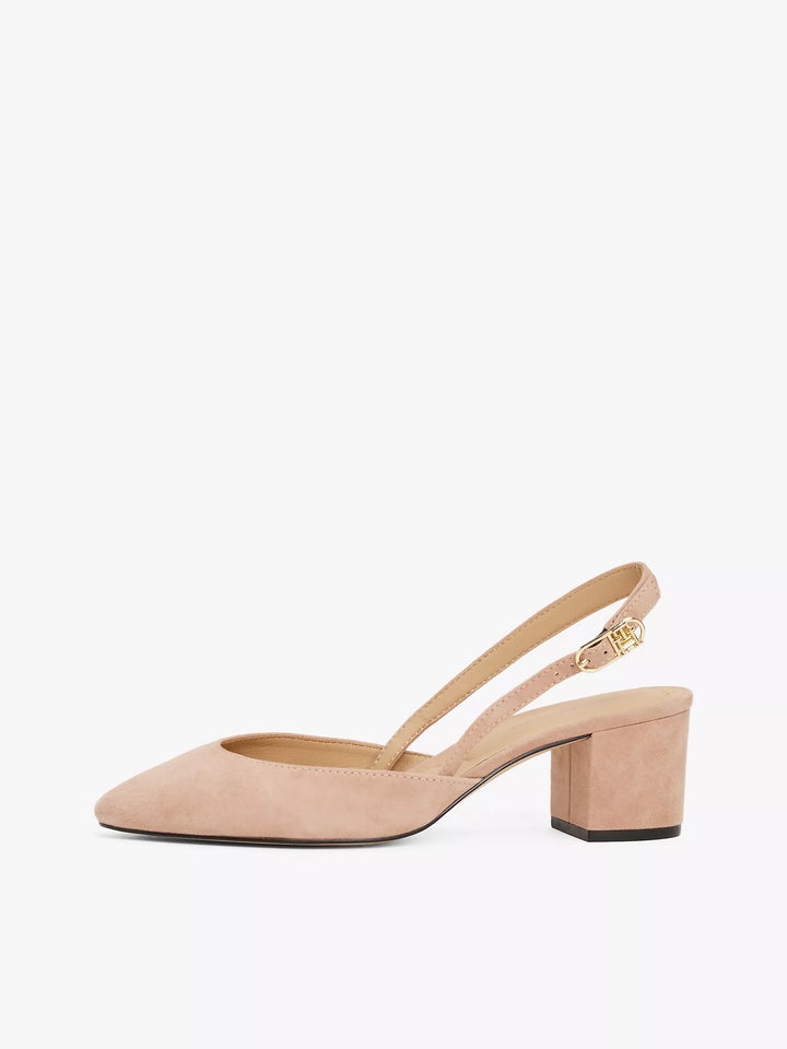 Tommy Hilfiger Suede Block-Heel Slingback