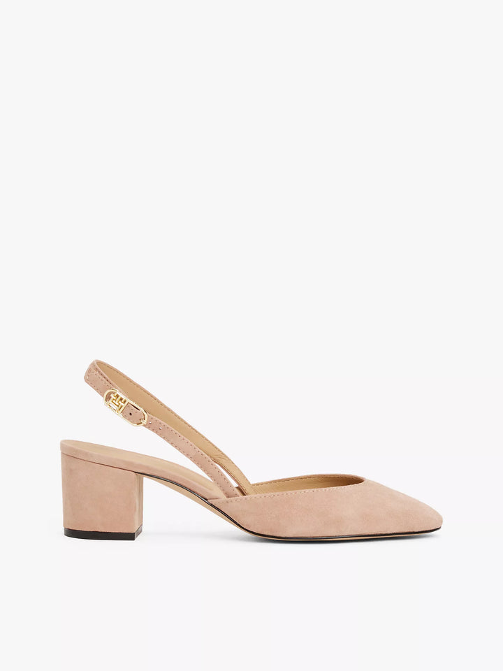 Tommy Hilfiger Suede Block-Heel Slingback