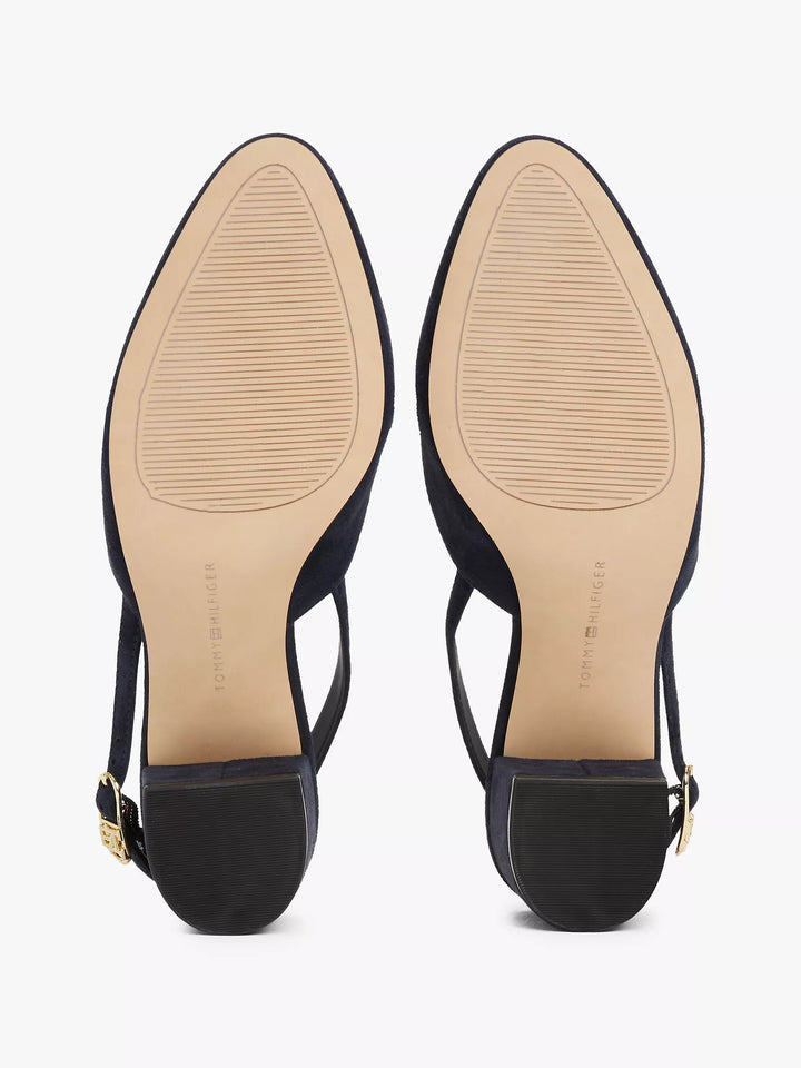 Tommy Hilfiger Suede Block-Heel Slingback