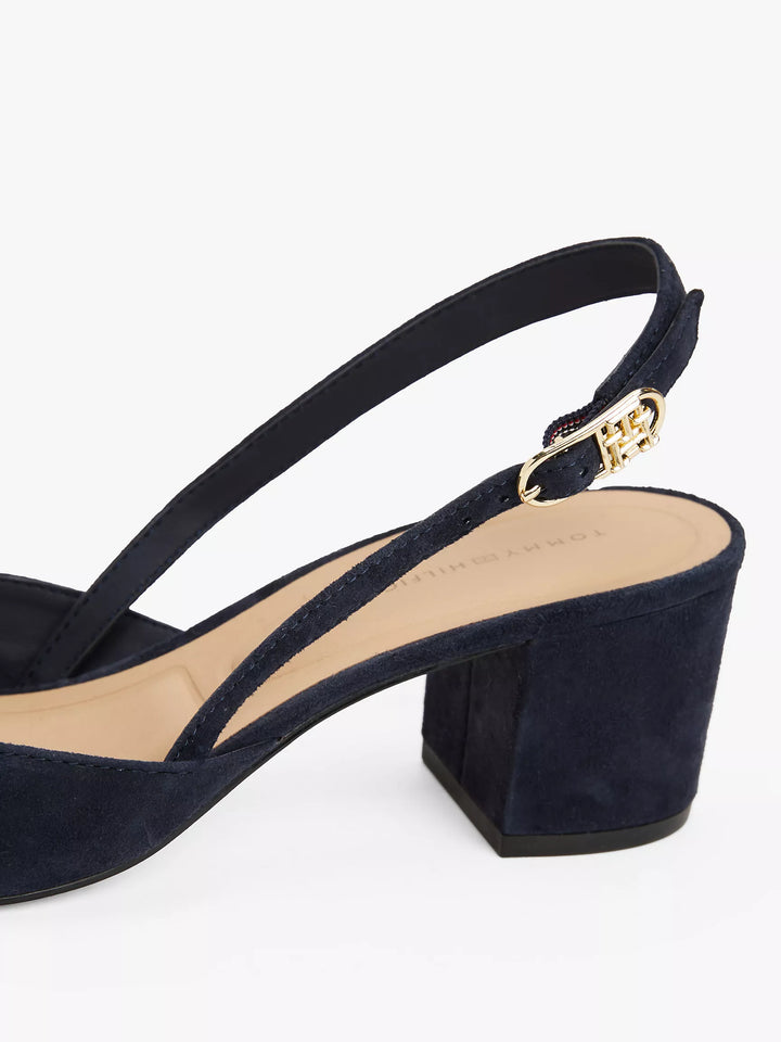 Tommy Hilfiger Suede Block-Heel Slingback