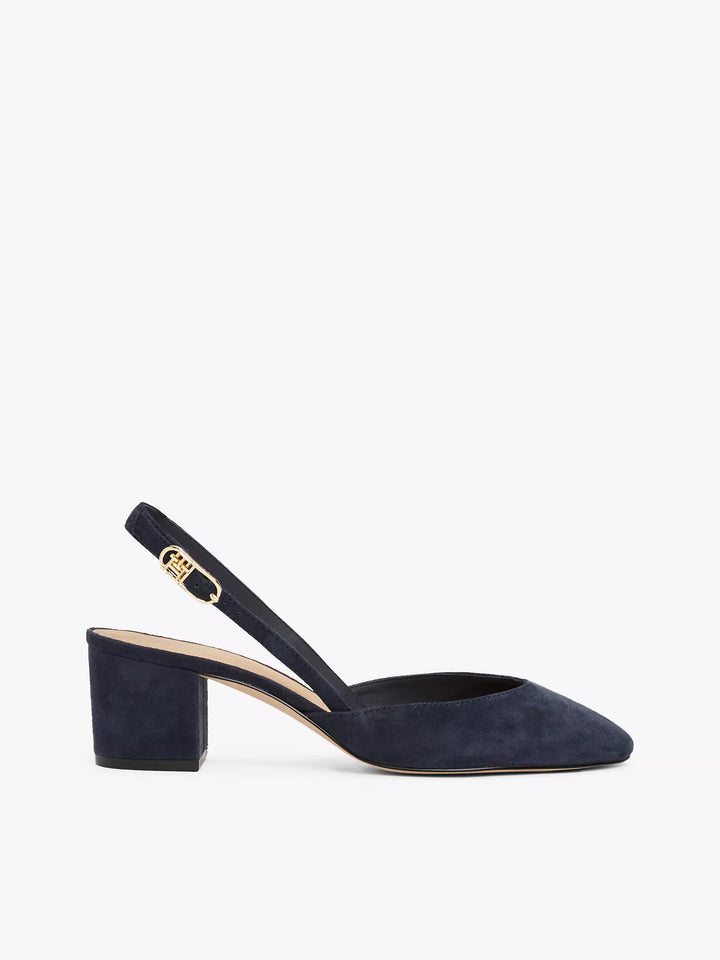 Tommy Hilfiger Suede Block-Heel Slingback