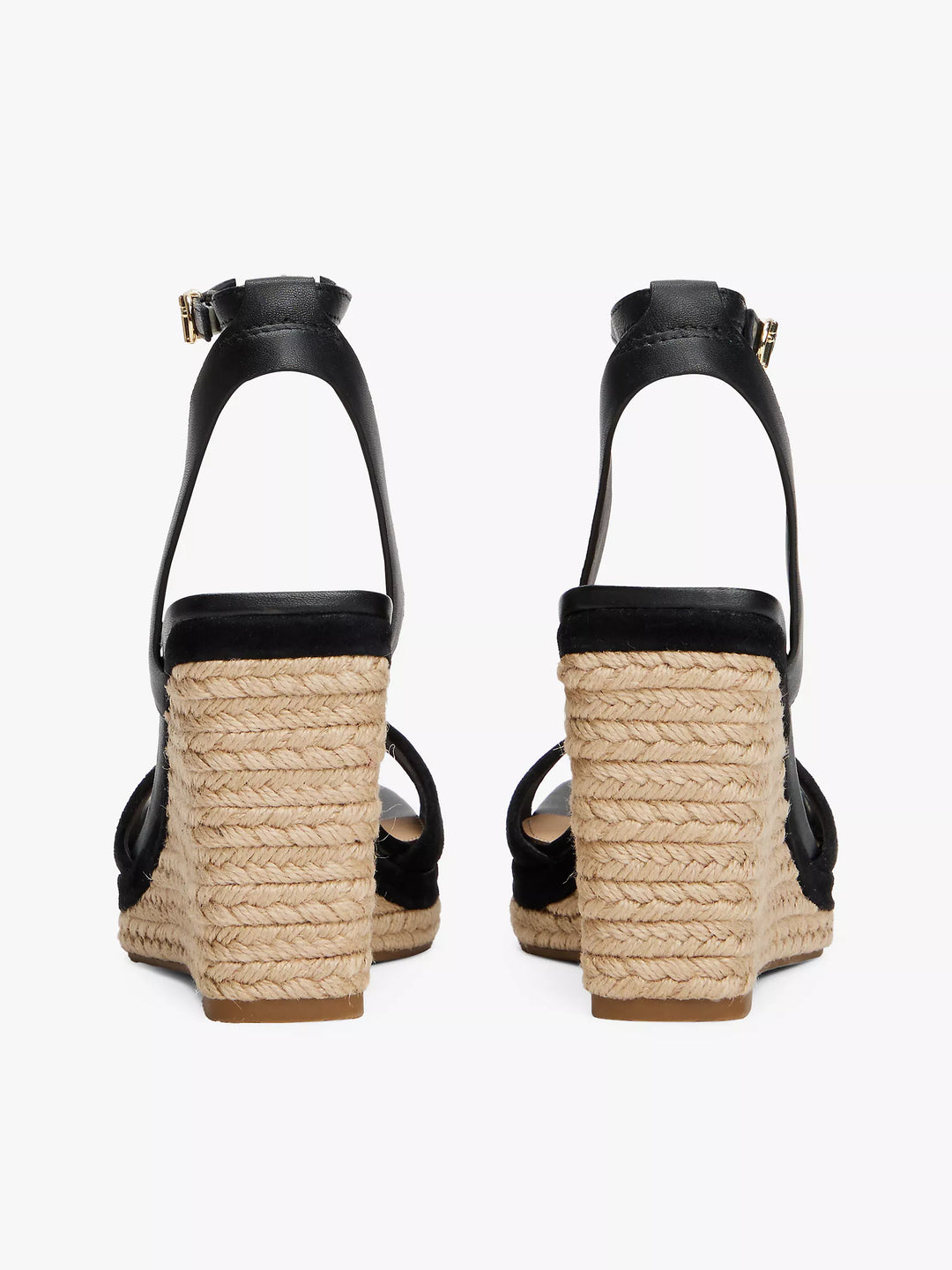Tommy Hilfiger Leather & Suede Wedge Espadrille Sandal